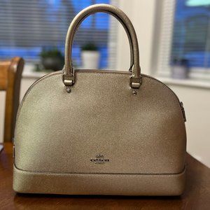 COACH Sierra Dome Bag METALLIC ROSE GOLD + WALLET